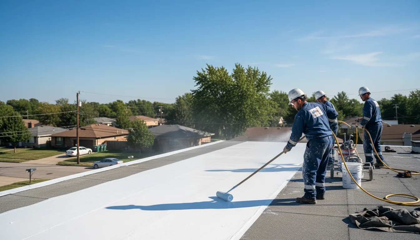 Commercial roof coating in Cloverdale, OH near me